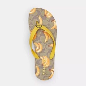 Coach Zayn Flip Flop With Fruit Print